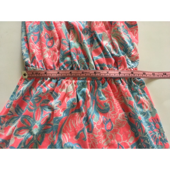 Lilly Pulitzer Windsor Strapless Dress Summer Siren Pink Sun Ray Seashell Sz XXS - Picture 11 of 14